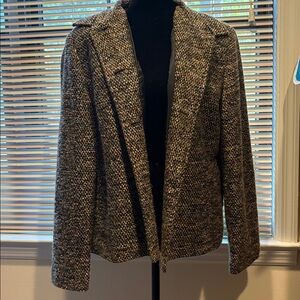 Sag Harbor Maroon Tweed Jacket Sz 14